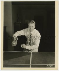 5s609 NELSON EDDY 8x9.75 still '30s great image of the musical star showing his ping pong skills!