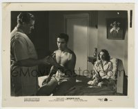 5s621 NIGHTMARE ALLEY 8x10.25 still '47 Coleen Gray watches doctor give medicine to Tyrone Power!