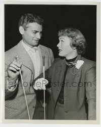 5s638 OUR MISS BROOKS 7.25x9 radio still '50s Eve Arden tries to make a point with Jeff Chandler!