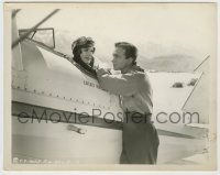 5s642 OUTLAWS OF THE ORIENT 8x10.25 still '37 James Bush by female pilot Mae Clarke in plane!