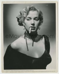 5s670 PICKUP 8x10.25 still '51 best portrait of sexy bad girl Beverly Michaels with cigarette!