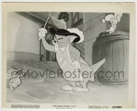 5s892 TOUCHE PUSSY CAT 8.25x10.25 still '54 swashbuckler Tom trapped between Jerry & Tuffy!