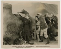 5s897 TROUBLE IN MOROCCO 8.25x10 still '37 Jack Holt & Mae Clarke take cover behind fort wall!