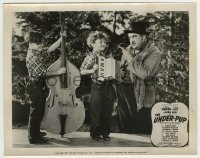5s914 UNDER PUP 8x10.25 still '39 c/u of Billy Gilbert teaching young boys to play instruments!