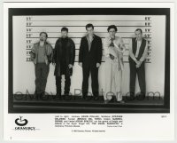 5s921 USUAL SUSPECTS 8x10 still '95 Kevin Spacey, Baldwin, Byrne, Del Toro & Pollak in lineup!