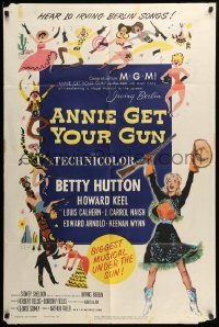 5t045 ANNIE GET YOUR GUN 1sh R56 Betty Hutton as the greatest sharpshooter, Howard Keel