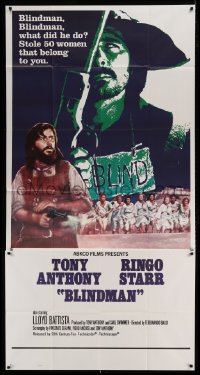 5w304 BLINDMAN 3sh '72 Tony Anthony stole 50 women, Ringo Starr, spaghetti western!