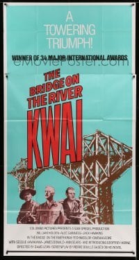 5w324 BRIDGE ON THE RIVER KWAI 3sh R72 William Holden, Alec Guinness, David Lean classic!