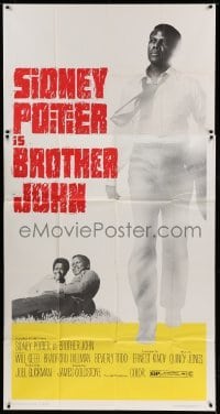 5w328 BROTHER JOHN 3sh '71 great huge full-length image of angelic Sidney Poitier!