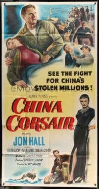 5w351 CHINA CORSAIR 3sh '51 Jon Hall & pirate queen fight for China's stolen millions!