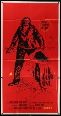 5w393 DEAD ONE 3sh '60 directed by Barry Mahon, exotic voodoo rituals, cool zombie horror art!
