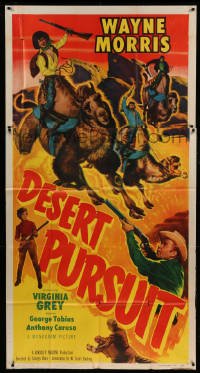 5w400 DESERT PURSUIT 3sh '52 Wayne Morris & cowboys riding imported camels instead of horses!