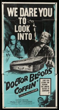 5w412 DOCTOR BLOOD'S COFFIN 3sh '61 can you stand the terror, the awful secret it contains!