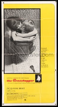 5w489 GRASSHOPPER int'l 3sh '70 romantic image of Jacqueline Bisset making love in the shower!