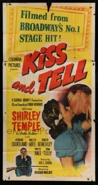 5w582 KISS & TELL 3sh '45 15 year-old Shirley Temple in the screen version of the stage hit!