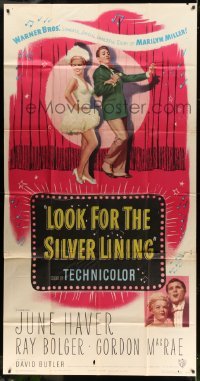 5w623 LOOK FOR THE SILVER LINING 3sh '49 art of June Haver & Ray Bolger dancing, Gordon MacRae
