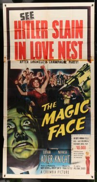 5w635 MAGIC FACE 3sh '51 Luther Adler as Hitler slain in love nest after champagne party!