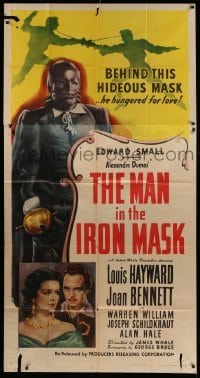 5w641 MAN IN THE IRON MASK 3sh R47 Louis Hayward, sexy Joan Bennett, directed by James Whale