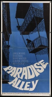 5w749 PARADISE ALLEY 3sh '62 starring & directed by Hugo Haas, cool balcony artwork!