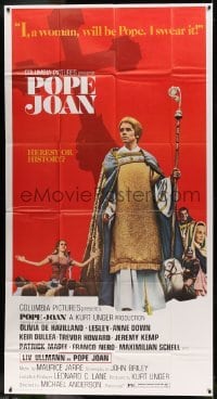 5w767 POPE JOAN 3sh '72 Liv Ullmann, Olivia De Havilland, Lesley-Anne Down, Trevor Howard