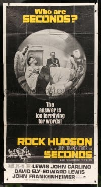 5w830 SECONDS 3sh '66 Rock Hudson, John Frankenheimer, they are too terrifying for words!