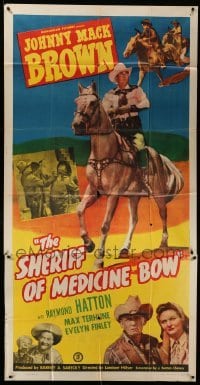 5w839 SHERIFF OF MEDICINE BOW 3sh '48 cowboy Johnny Mack Brown, Raymond Hatton, Max Terhune!