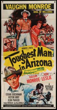5w929 TOUGHEST MAN IN ARIZONA 3sh '52 art of Vaughn Monroe, Idol of Millions & Joan Leslie!