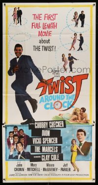 5w937 TWIST AROUND THE CLOCK 3sh '62 Chubby Checker in the first full-length Twist movie!