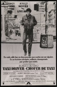 5w067 TAXI DRIVER Argentinean '76 classic c/u of Robert De Niro walking, Martin Scorsese!