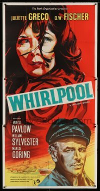 5w032 WHIRLPOOL English 3sh '59 great close up art of Juliette Greco & O.W. Fischer!