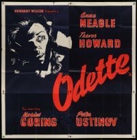 5w019 ODETTE English 6sh '50 cool art of Anna Neagle, the most hunted woman in history!