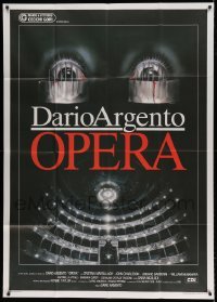 5w155 OPERA Italian 1p '87 written and directed by Dario Argento, cool creepy Casaro artwork!