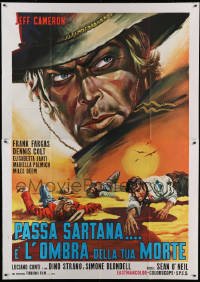 5w094 PASSA SARTANA E L'OMBRA DELLA TUA MORTE Italian 2p '69 Jeff Cameron, cool spaghetti western!