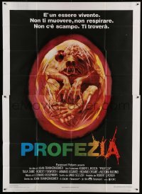 5w095 PROPHECY Italian 2p '79 John Frankenheimer, Paul Lehr art of monster in embryo!