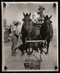 5x203 BIG LAND 12 8x10 stills '57 Gordon Douglas cowboy western, set reference photos!