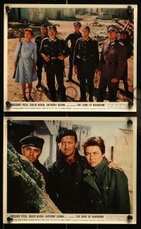 5x126 GUNS OF NAVARONE 3 color 8x10 stills '61 Gregory Peck, David Niven, Anthony Quinn, WWII!