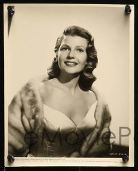 5x651 RITA HAYWORTH 5 8x10 stills '56 stunningly gorgeous, great images wearing furs and more!