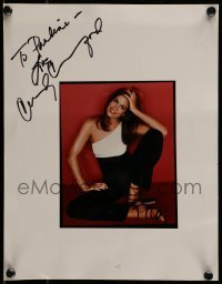 5y192 CINDY CRAWFORD signed color 10x12.75 REPRO still '90s super sexy portrait of the famous model!