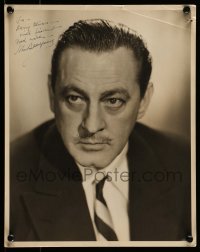 5y116 JOHN BARRYMORE signed deluxe 11x14 still '30s to the drama critic of the Daily News newspaper