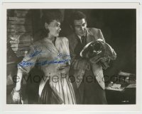 5y723 ANN ROBINSON signed 8x10 REPRO still '80s close up with Gene Barry in War of the Worlds!
