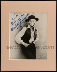 5y187 BARBARA STANWYCK matted signed 7.5x9.5 REPRO still '80s ready to frame & display!