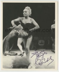 5y727 BETTY GRABLE signed 8x10 REPRO still '68 as Miss Adelaide in Guys & Dolls on stage!