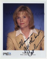 5y268 CATHERINE CRIER signed color 8x10 publicity still '00s portrait of the Court TV news anchor!