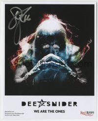 5y276 DEE SNIDER signed color 8x10 publicity still '16 Twisted Sister rocker, We Are the Ones!