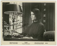5y330 DIANE BAKER signed 8x10 still '64 great close up at desk from Alfred Hitchcock's Marnie!