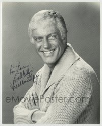 5y763 DICK VAN DYKE signed 8x10 REPRO still '80s great close up wearing sweater & smiling big!