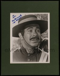 5y578 DON DIAMOND matted signed 7.5x9.5 REPRO still '80s c/u as Corporal Reyes in TV's Zorro!