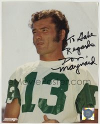 5y612 DON MAYNARD signed color 8x10 REPRO still '90s the New York Jets football wide receiver!