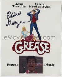 5y278 EDDIE DEEZEN signed color 8x10 publicity still '90s he was Eugene Felsnic in Grease!