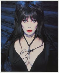 5y623 ELVIRA signed color deluxe 8x10 REPRO still '98 sexy publicity shot by Mary Ann Halpin!
